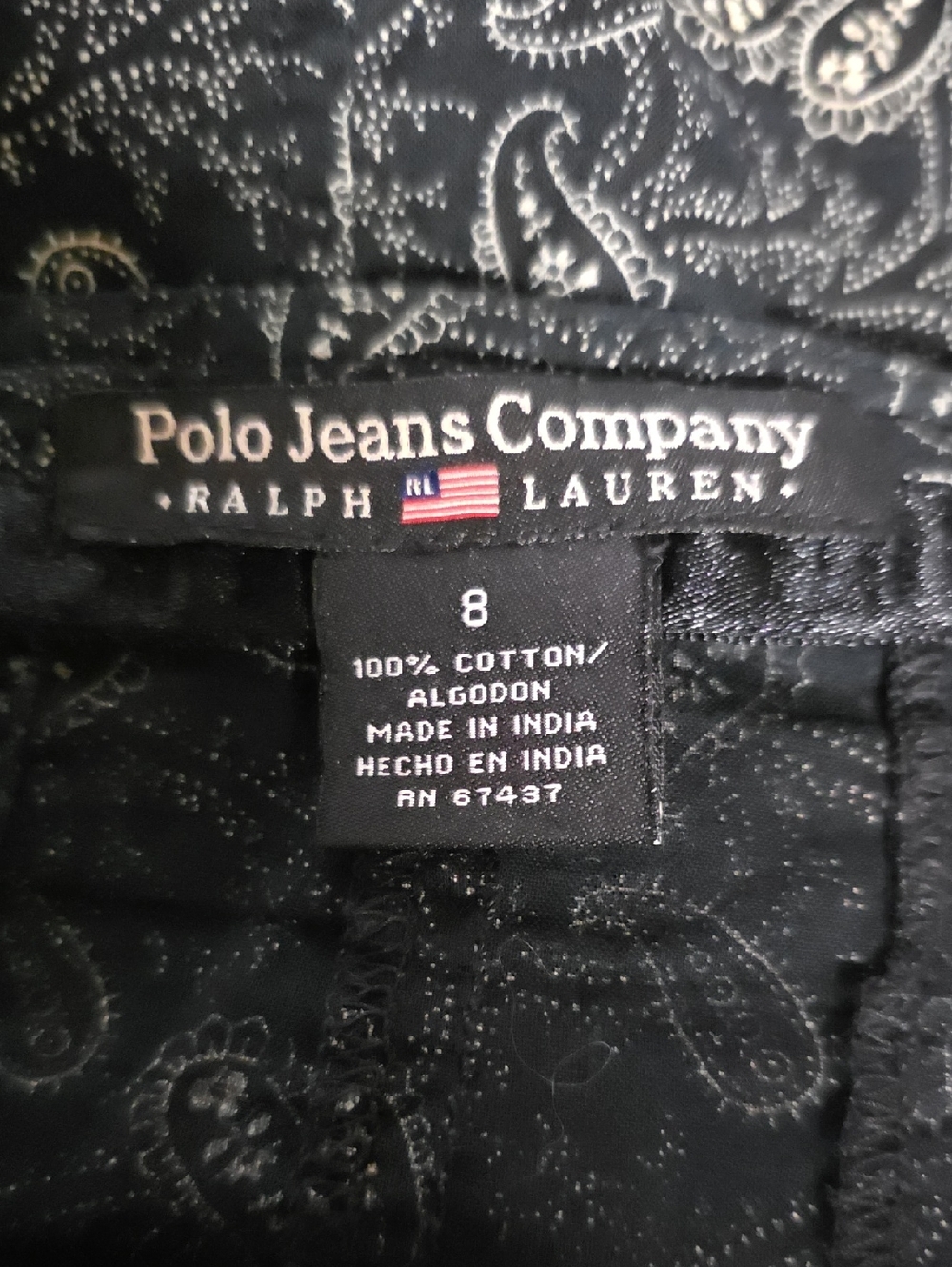 Polo Ralph Lauren Lightweight Paisley Print Preppy Mini Skirt - Picture 4 of 5